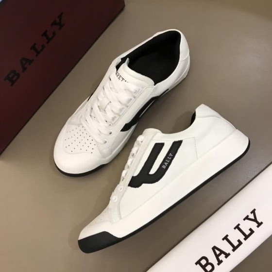 Bally Fashion Leather Sports Shoes Cowhide White Men