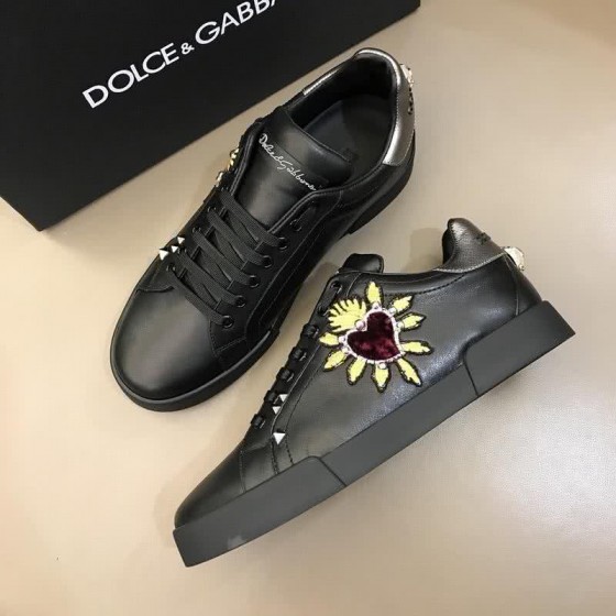 Dolce & Gabbana Embroidery All Black Men And Women