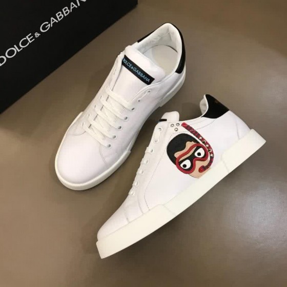 Dolce & Gabbana Sneakers Painting White Men And Women