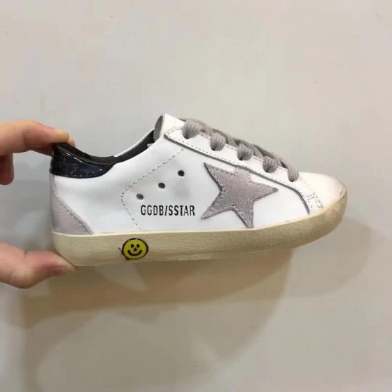 Golden Goose∕GGDB Kids Superstar Sneaker Antique style White and Grey