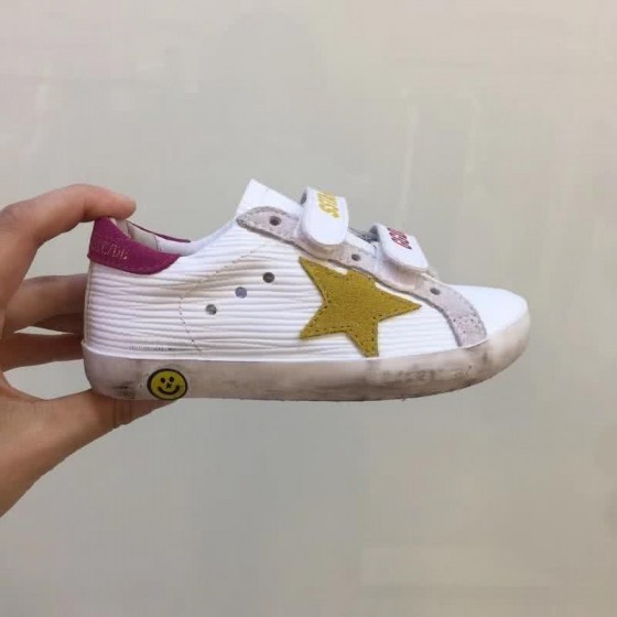 Golden Goose∕GGDB Kids Superstar Sneaker Antique style White and Yellow star