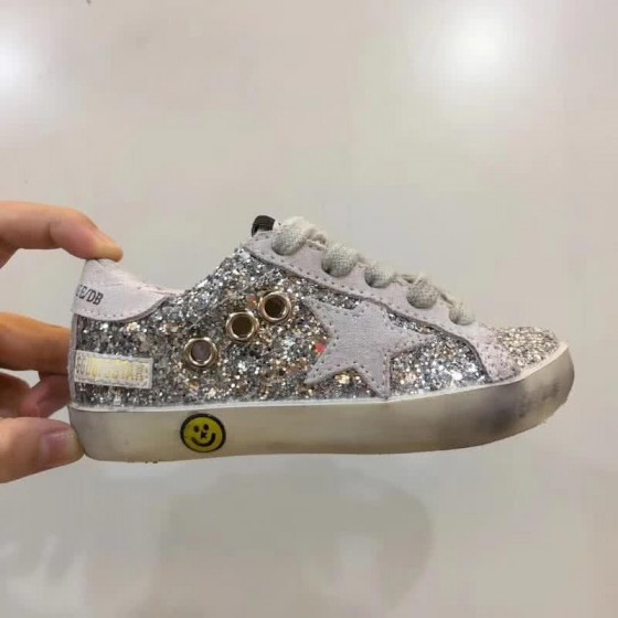 Golden Goose∕GGDB Kids Superstar Sneaker Antique style Grey paillette