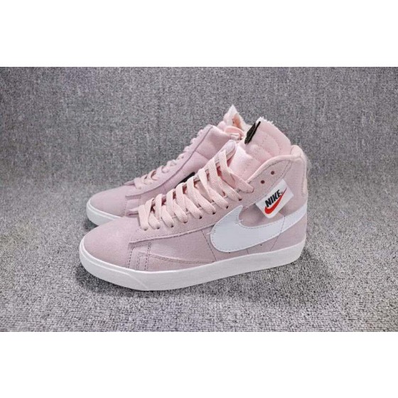Nike WMNS Blazer Mid Sneakers Zipper Pink White Women