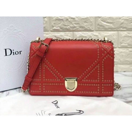 Dior Diorama Calfskin Bag Red d0422-13