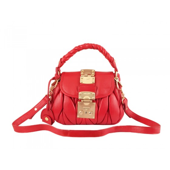 Miu Miu Small Coffer Bag Red