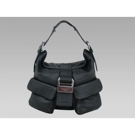 Givenchy Clarabelle Flap Over Hobo Bag Black