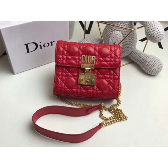Dior Dioraddict Mini Lambskin Bag Red