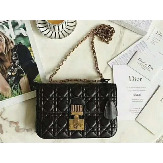 Dior Dioraddict Lambskin Bag Black d5818