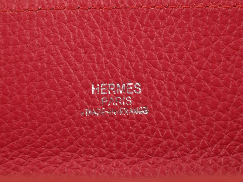 Hermes So Kelly 22cm Clemence Red 8
