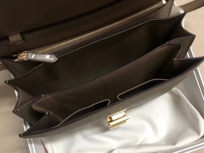 Celine Medium Classic Bag In Box Calfskin Khaki 6