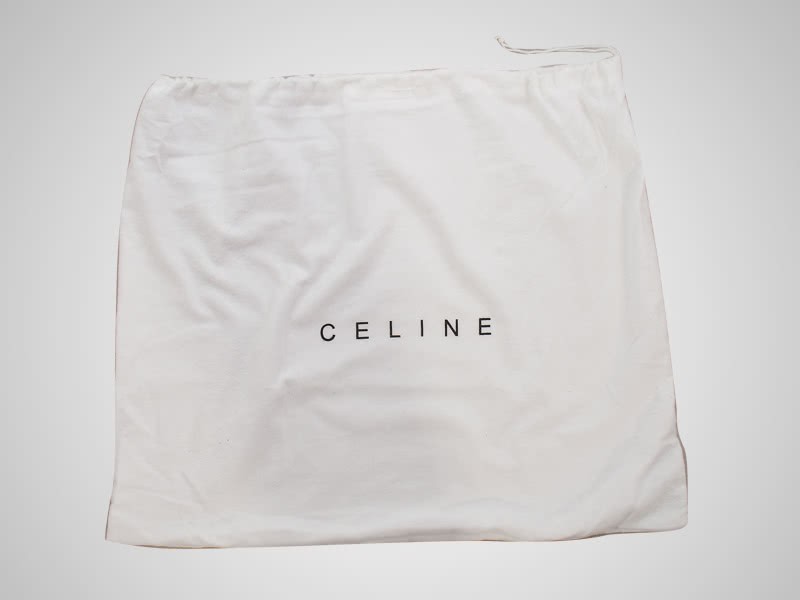 Celine Trapeze Shoulder Bag Multicolor Calfskin Light Blue Black Cream 11