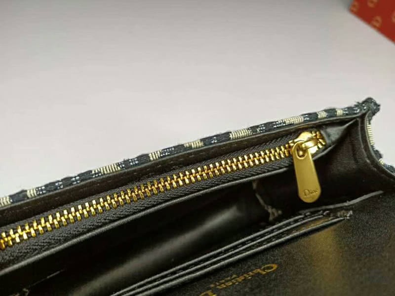 Dior Oblique Saddle Clutch Black d5616 9