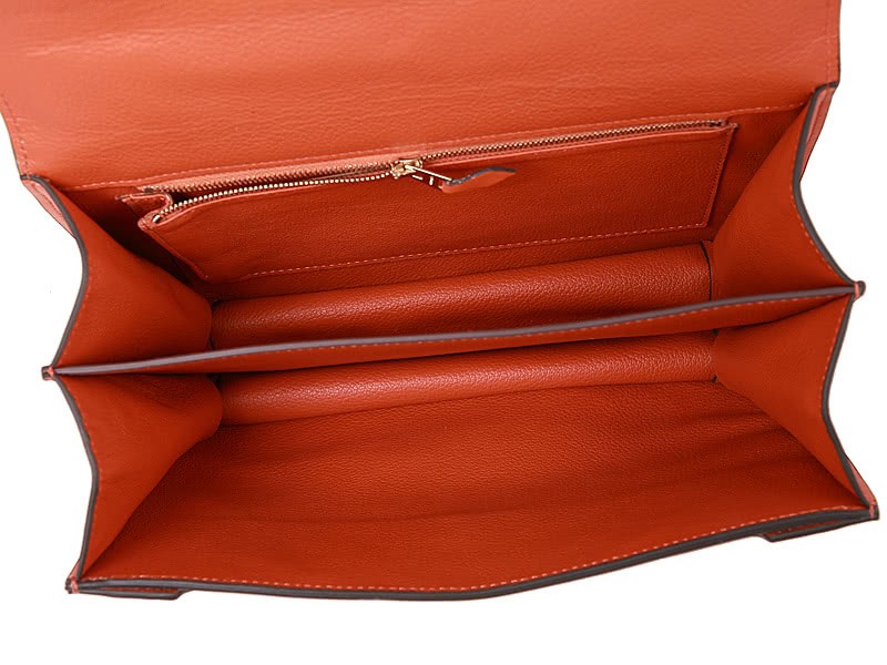 Hermes Stirrup Shoulder Bag Orange 9