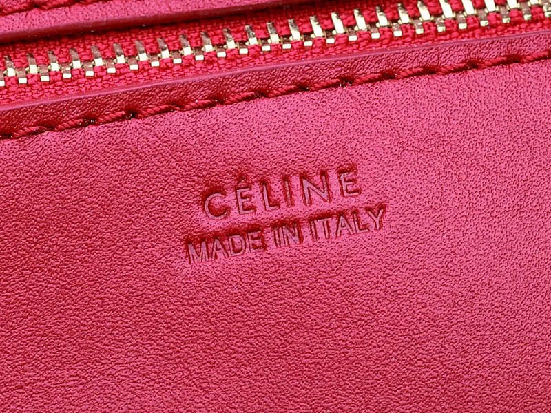 Celine Tie Nano Top Handle Bag Leather Red 19