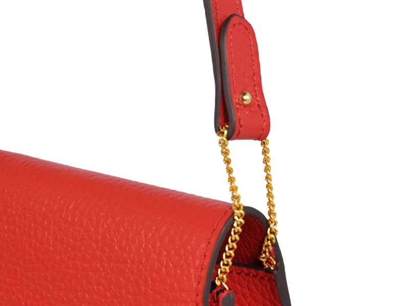 Hermes Pilot Envelope Clutch Red With Gold Hardware 9