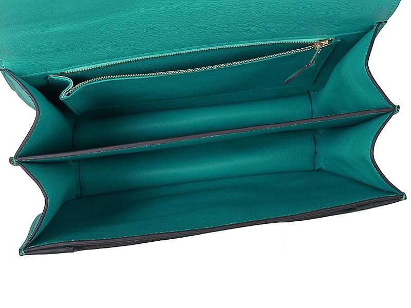 Hermes Stirrup Shoulder Bag Turquoise 9