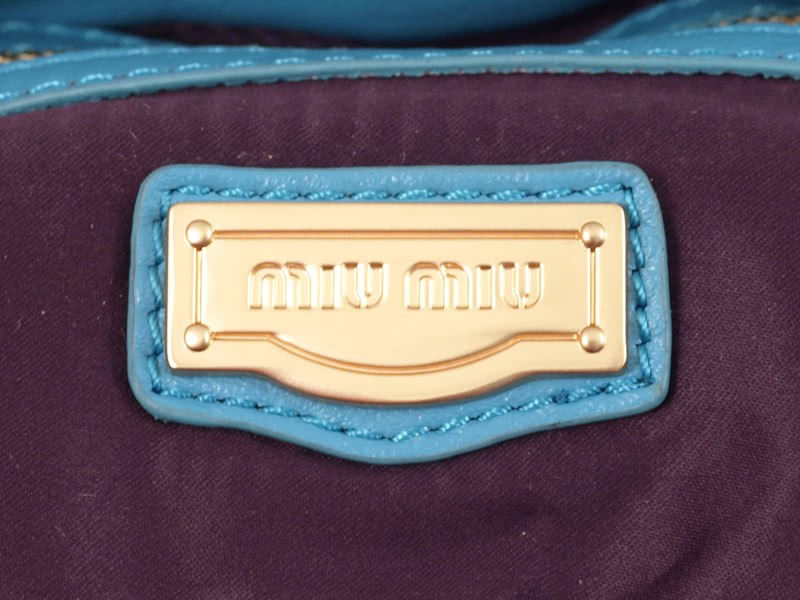 Miu Miu Small Coffer Bag Blue 10