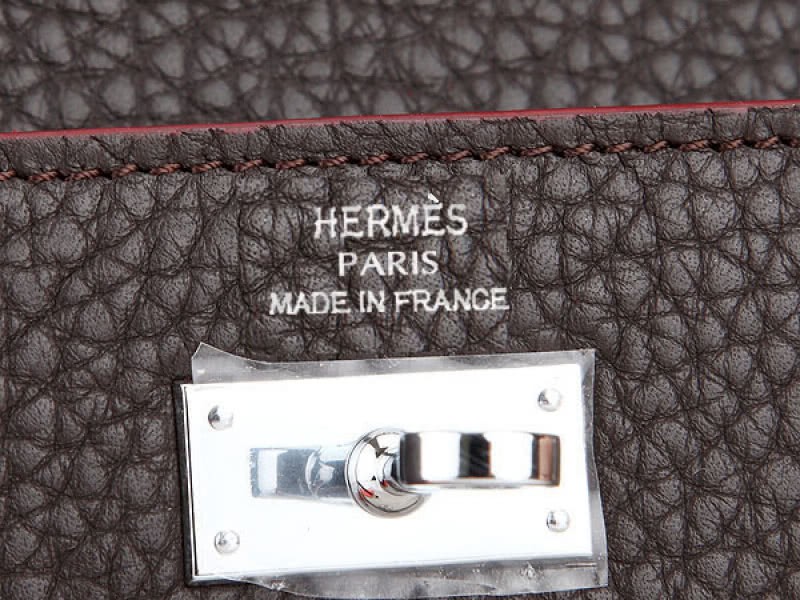 Hermes Dogon Togo Original Leather Kelly Long Wallet Choco 5