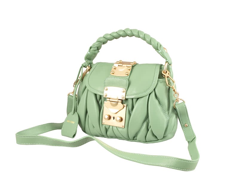 Miu Miu Small Coffer Bag Green 2