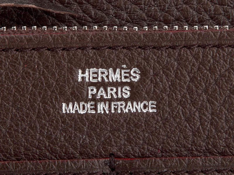 Hermes Dogon Togo Original Leather Combined Wallet Choco 6