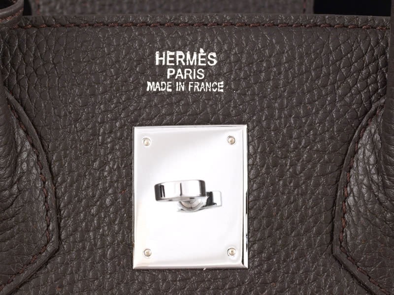 Hermes Birkin 30cm Togo Leather Chocolate With Silver Hardware 9