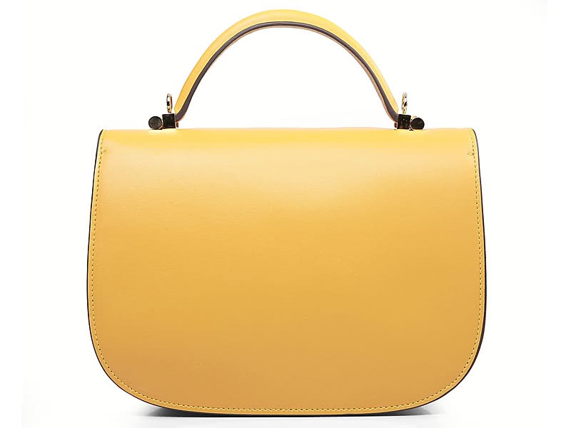 Hermes Stirrup Shoulder Bag Yellow 4