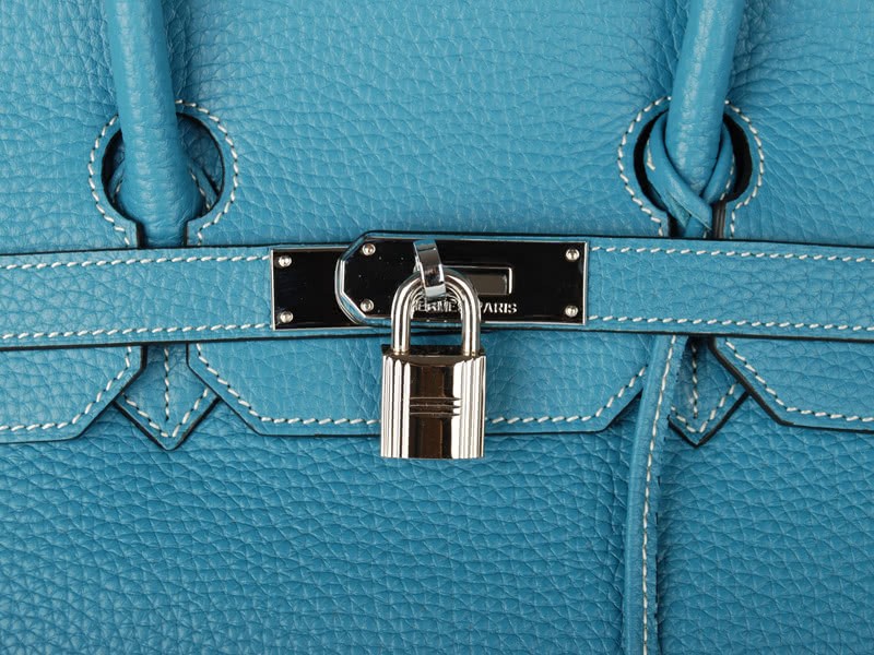 Hermes Birkin 35cm Togo Leather Blue 6