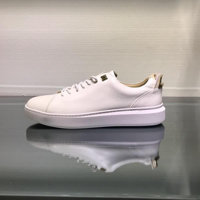 Buscemi Sneakers White Leather Golden Shoe Tail Men 9