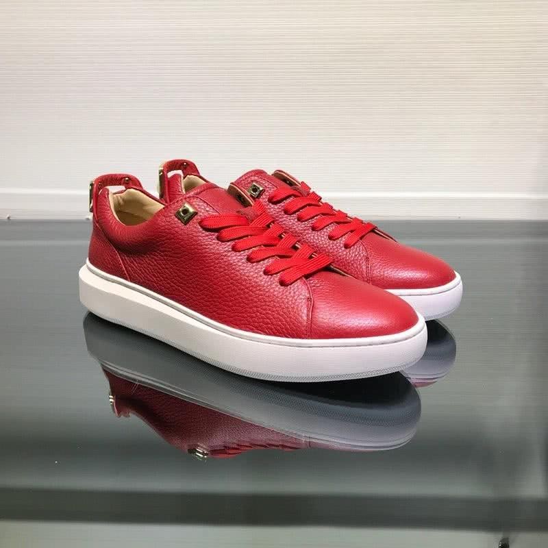 Buscemi Sneakers Leather Red Upper White Sole Men 3