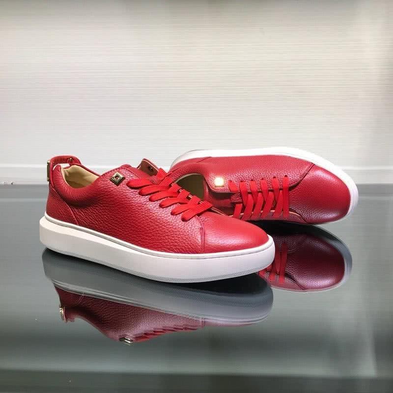 Buscemi Sneakers Leather Red Upper White Sole Men 4