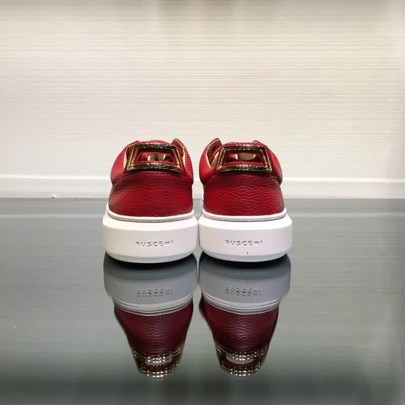 Buscemi Sneakers Leather Red Upper White Sole Men 5