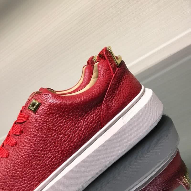 Buscemi Sneakers Leather Red Upper White Sole Men 7