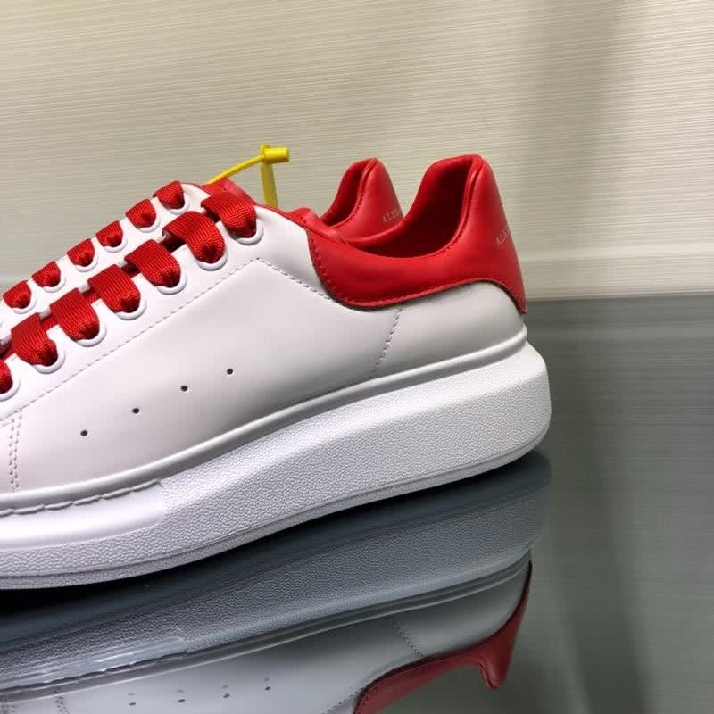Alexander McQueen Sneakers Red Shoelaces White Men 8