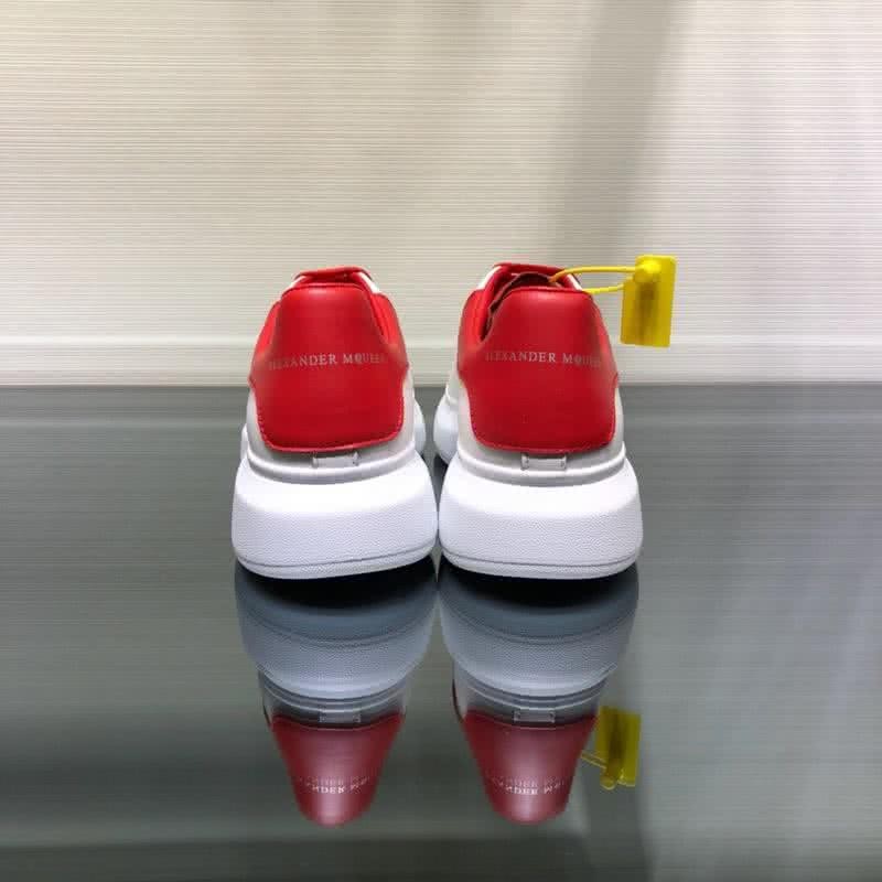 Alexander McQueen Sneakers Red Shoelaces White Men 9