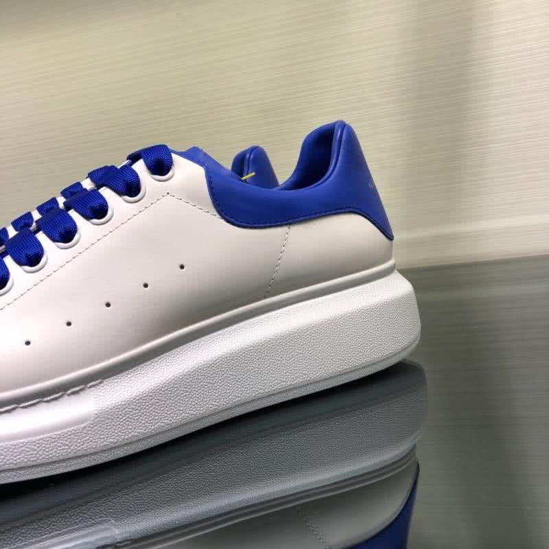 Alexander McQueen Sneakers Blue Shoelaces White Men 8