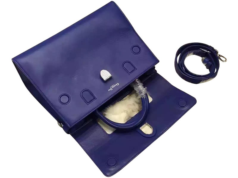 Dior Diorever Bag Noisette Prestige Calfskin Blue 5