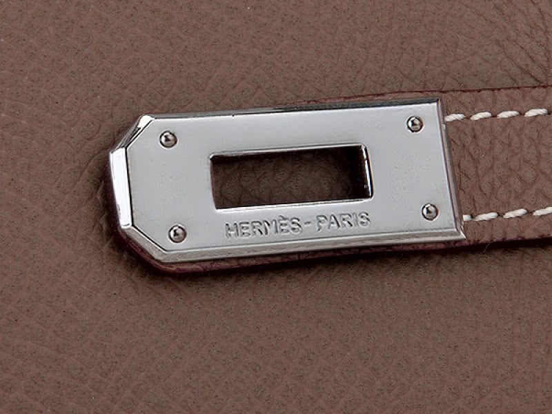 Hermes Epsom Original Calfskin Kelly Long Wallet Khaki 4