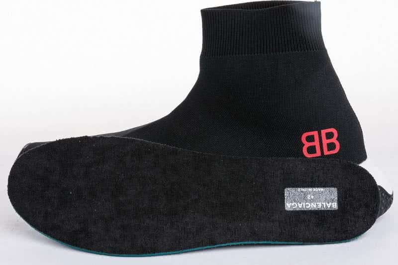 Balenciaga Speed Sock Boots black White Red BB 9