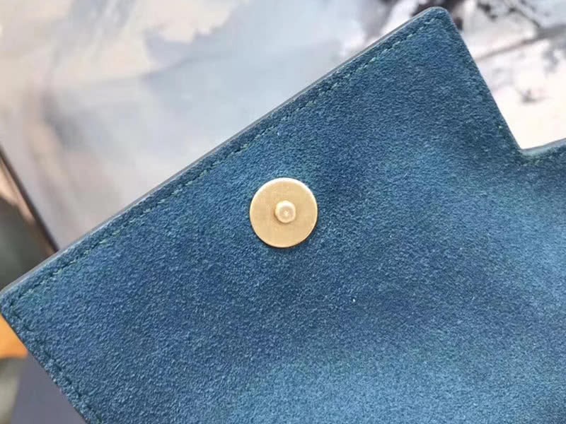Celine Micro Belt Bag In Grained Calfskin Light Blue 7