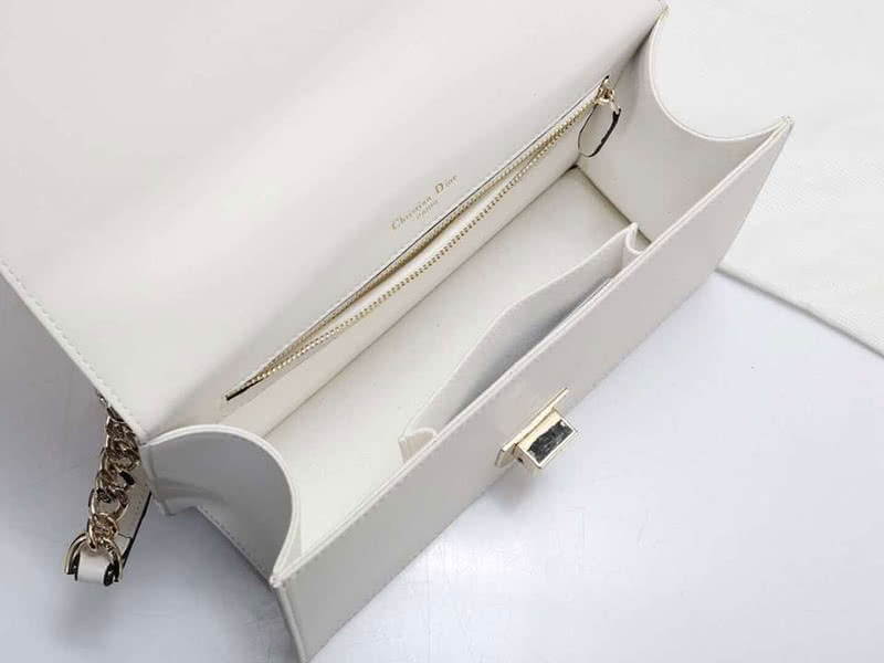 Dior Diorama Lambskin Bag White d05283 9
