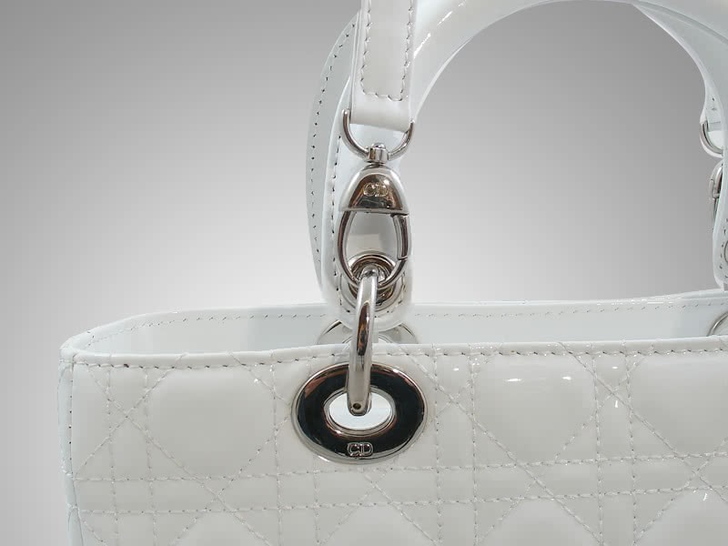 Dior Cannage Bag White 6