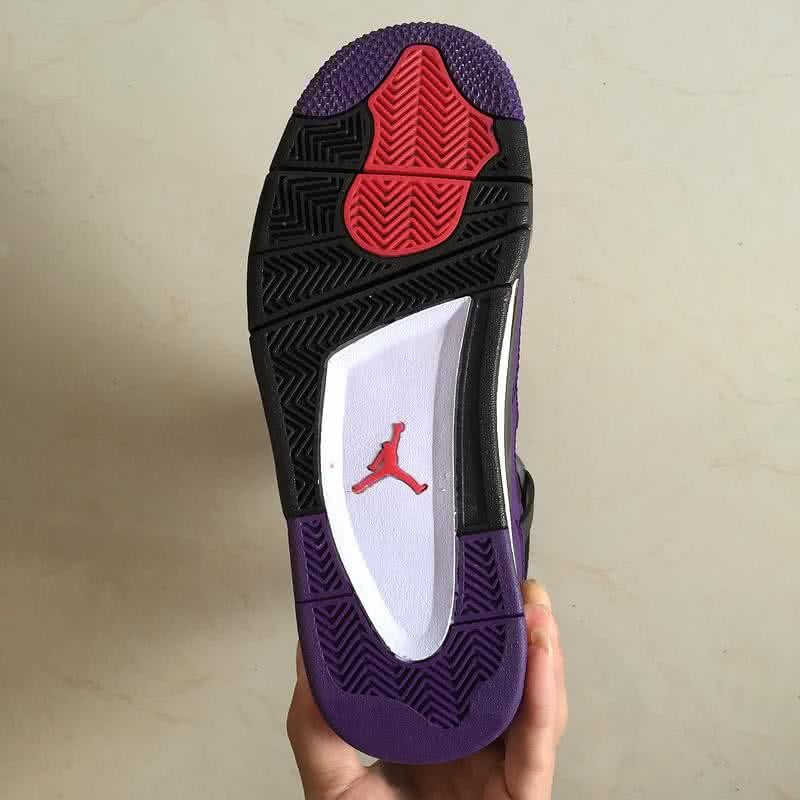 Air Jordan 4 Shoes Purple And Grey Men 7