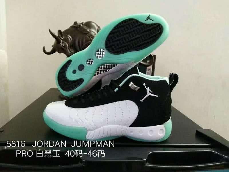 Air Jordan 12 White And Black Upper Green Sole Men 1