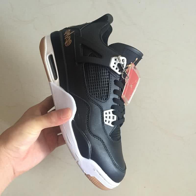 Air Jordan 4 Shoes White And Black Men 3