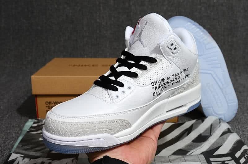 Air Jordan 3 Shoes White And Black Men 1