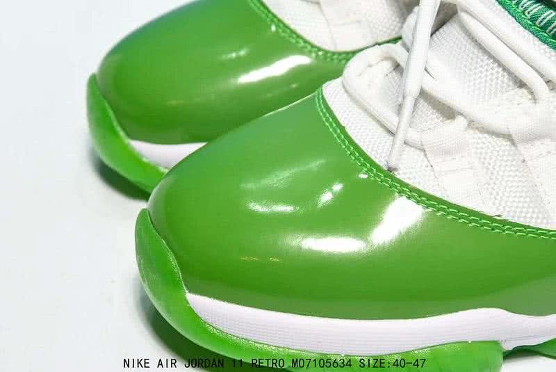 Air Jordan 11 Green And White Men 4