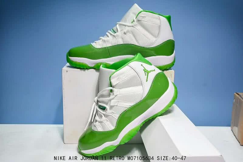 Air Jordan 11 Green And White Men 5