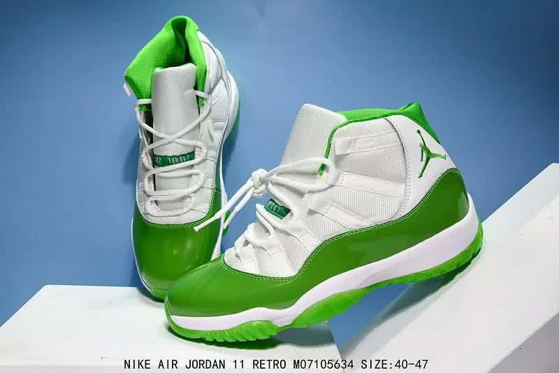 Air Jordan 11 Green And White Men 1