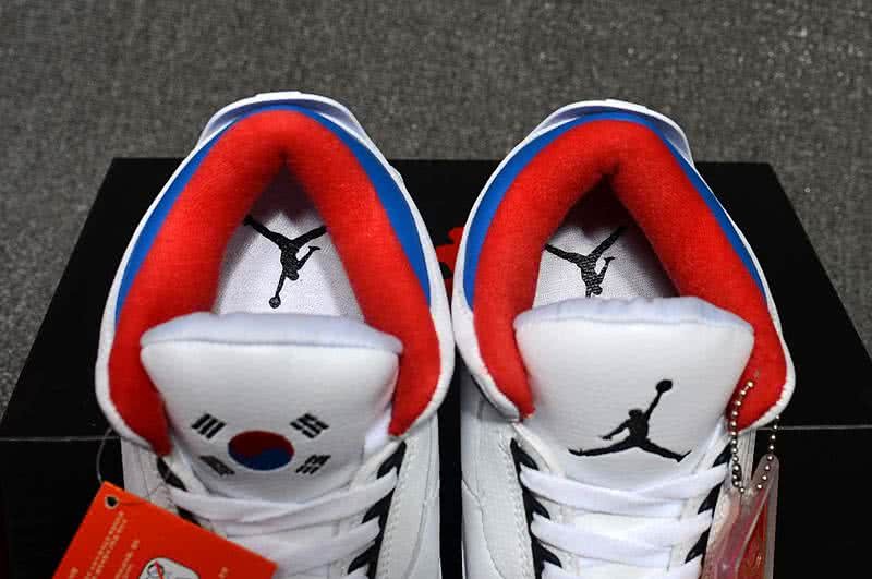 Air Jordan 3 Shoes White Grey And Red Men 5