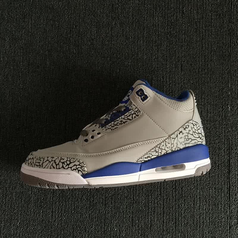Air Jordan Shoes Grey And Blue Men 1